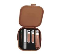 Juego de manicura profesional, cortaúñas y pedicura con cortaúñas ergonómico, herramientas para cutículas para viajes familiares