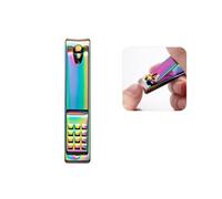 Juego de manicura y pedicura, cortaúñas, alicates de acero inoxidable, herramientas para cortar uñas, estuche de viaje, tijeras, E 1 Uds.