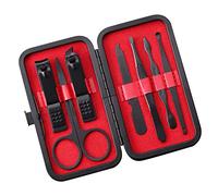 Juego de manicura y pedicura profesional, kit de cortaúñas de acero inoxidable, estuche de viaje portátil, herramientas de aseo para hombres, mujeres, padres, pacientes mayores