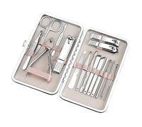 Juego de manicura y pedicura, tijeras para uñas para el hogar, lugar de trabajo, viajes al aire libre, E74C3TK302132, S, 16