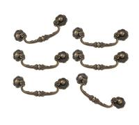 Juego de manijas antiguas de bronce de 86 mm con espacio entre agujeros, mango tradicional de cajón para muebles, agarre ergonómico, remodelación del hogar, mango tradicional