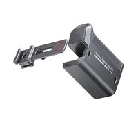 Juego de manijas de cámara de metal divididas, accesorio desmontable de aluminio ligero para deportes y viajes, agarre de metal para cámaras de acción