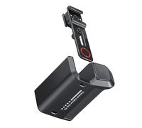 Juego de manijas de cámara de metal divididas, accesorio desmontable de aluminio ligero para deportes y viajes, agarre de metal para cámaras de acción