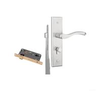 Juego de manijas de palanca de privacidad de 165 mm de largo | Acero inoxidable SUS304, anti, para un acabado duradero, se adapta a mortaja estándar, uso duradero