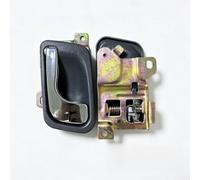 Juego de manijas de puerta interior de metal ABS para Mitsubishi 1991-2000 | Se adapta a pajero para montero 91-00, acabado gris, incluye asas izquierda y derecha, fácil reemplazo de bricolaje
