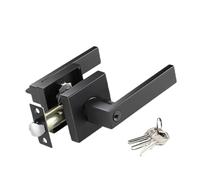 Juego de manijas para puerta de entrada - Pomos para puertas interiores con cerradura - Manijas para puertas interiores de 3 barras | Pomos para puertas | Manija para cerradura silenciosa para puerta