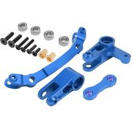 Juego de manivela de aluminio para montaje de dirección de aluminio para Arrma Granite 3S BLX, Senton 3S BLX/Big Rock/Typhon 3S BLX, Outcast/Kraton 4S (azul marino)