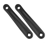 Juego de manivela de bicicleta de aleación de aluminio de 170 mm para bicicleta eléctrica y bicicleta estática con motor montado en medio color negro par de bielas deportes de interior