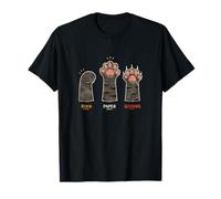Juego de Mano Rock Paper Scissors Cute Paw Feline Passion Camiseta