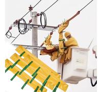 Juego de Mantas aislantes de Resina EVA Antideslizantes for Trabajos eléctricos, 1,5 mm de Grosor, Paquete de 2 con Clips.(40x50cm 4pc 10kv)