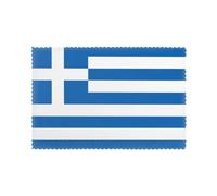 Juego de manteles individuales con diseño de bandera griega, 6 piezas, lavable, apto para uso en interiores y exteriores o decoración de mesa de comedor.