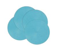 Juego De Manteles Individuales Redondos De Color Verde Azulado Oscuro para Cocina Juego De 4 Manteles Individuales De Vinilo Manteles Individuales Resistentes Al Calor Juego De 4 Turquesa
