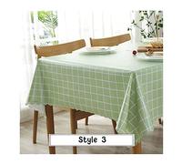 Juego de manteles resistentes a la intemperie de 135 x 200 cm con servilletas, diseño a cuadros verdes, perfecto para comedor al aire libre, funda de mesa duradera y fundas de cojín para decoración