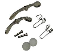 Juego de mantenimiento de trompeta para control de flujo, piezas de reparación con reducción de ruido, herramienta de textura de metal, fácil montaje para instrumentos, pieza de reparación de