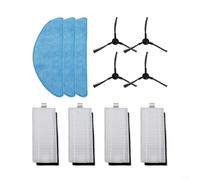 Juego de mantenimiento para aspiradora robot Tesvor S7 Pro con filtros de cepillo laterales y paños de fregona para reemplazo regular (B)