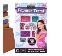 Juego de manualidades con cuentas para niños - Juguete de pulsera DIY con cuentas multicolores, juego creativo de trabajo manual para desarrollar la imaginación, la lógica de la habilidad, la