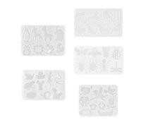 Juego de manualidades de aretes de criatura multiusos, moldes de silicona fáciles de desmoldar para accesorios únicos, fiestas, moldes de abalorios de animales para hacer joyas