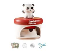 Juego de manualidades de dibujos animados, juego de máquinas de prensa de insignias, plantilla reutilizable para niños