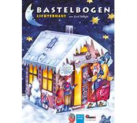 Juego de manualidades navideñas Hansel y Gretel Casa de las Luces para niños a partir de 6 años Casa de la bruja para recortar e iluminar de papel Cuento de hadas