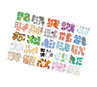 Juego de manualidades para niños, 25 piezas, de papel, educativo 3D de dibujos animados, para regalos de de cumpleaños, calendario de Adviento, aulas, viajes familiares y