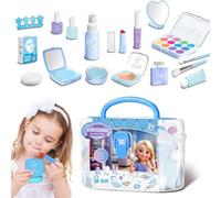 Juego de maquillaje de niña, kit de maquillaje para niñas,Kit de juego de cosplay de maquillaje de princesas | Juguete interior con hermosa caja de almacenamiento para Navidad, cumpleaños, día infanti
