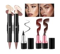 Juego de maquillaje facial, conjunto de maquillaje 5D - Kit de pluma cosmética de pintura facial - Lápiz de belleza de colores brillantes para viajes, escuela, citas, viaje de negocios, hogar