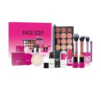 Juego de maquillaje facial, juegos de maquillaje facial para mujeres, imprimación profesional, paleta de sombras de ojos, polvo suelto cosmético duradero, maquillaje completo para mujeres, niñas