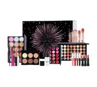 Juego De Maquillaje | Paleta De Sombras, Lápiz Labial Y Brocha Para El | Rostro - Set de Brillo Labial - para Chicas Adolescentes Principiante Cumpleaños Navidad Esposa Día de la Madre Salón en Casa