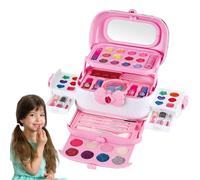 Juego de maquillaje para jugar, juguete cosmético de princesas lavables, juego de maquillaje para niñas de 3 a 12 años, regalos de Navidad, cumpleaños, vacaciones, disfrazarse y juego de rol