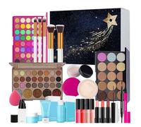 Juego De Maquillaje Para Mujeres,Juego De Maquillaje Facial Ligero Con Paleta De Sombras Lápiz Labial Y Brocha - Set De Facial | Para Novia Amiga Hermana Hija Familia Amigos Compañeros