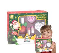 Juego de maquillaje para niños - 1 pieza PP niña princesa maquillaje maletín esmalte esmalte de uñas juguete creativo regalo de cumpleaños para juegos de rol fantasía niños