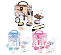 Juego de maquillaje para niños - Juego de cosméticos de juegos no tóxicos, juego de belleza para niñas, juguete de maquillaje lavable, juego de cosméticos de princesa, juego de cosméticos para niños