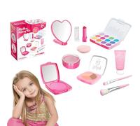 Juego de Maquillaje para niños - Juego de rol en Rosa/Negro/ , Juego de Juguetes de Maquillaje, Juego de cosméticos Seguro y Divertido para niñas, Juguete de rol de fantasía | Regalos de cumpleaños