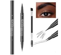 Juego de maquillaje profesional para cejas con lápiz preciso y pincel de mezcla para mujer, accesorios cosméticos naturales para cejas