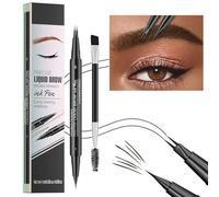 Juego de maquillaje profesional para cejas con lápiz preciso y pincel de mezcla para mujer, accesorios cosméticos naturales para cejas