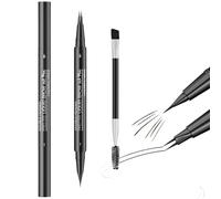 Juego de maquillaje profesional para cejas con lápiz preciso y pincel de mezcla para mujer, accesorios cosméticos naturales para cejas