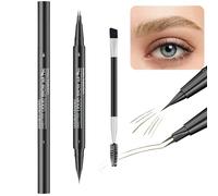 Juego de maquillaje profesional para cejas con lápiz preciso y pincel de mezcla para mujer, accesorios cosméticos naturales para cejas