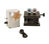 Juego de máquina de bobinado de caña de pescar, herramienta automática de revestimiento epoxi, secadora de reparación de edificios con velocidad ajustable de 0 a 80 RPM alimentado por USB, soporte de