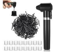 Juego de máquina de licuadora de tinta para tatuajes, TONBAO Tattoo Pigment Mixer Machine con 100 varillas mezcladoras y 100 tazas de tinta para tatuajes, kit de máquina para accesorios de tatuaje