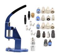 Juego de máquina de prensa manual para instalar remaches, ojales, broches y botones de cubierta de tela