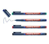 Juego de marcadores de cables edding 8407 - 4 rotuladores - punta fina y redonda de 0,3 mm - para etiquetar y marcar con precisión todo tipo de cables - ideal para electricistas