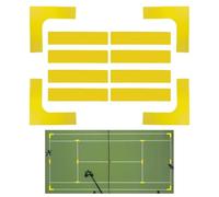 Juego De Marcadores De Línea De Cancha -, Marcadores De Límites Antideslizantes | Kit Portátil De Marcado De Canchas para Bádminton, Pickleball, Tenis, Voleibol, Accesorios De Entrenamiento D