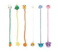 Juego de marcadores florales de ganchillo con instrucciones paso a paso (idioma español no garantizado) para principiantes, tejer manualidades, hilo de ganchillo para hacer juguetes