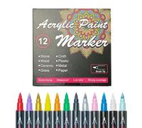 Juego De Marcadores Para La Piel - 12 Bolígrafos Temporales Para Arte Corporal | Herramientas De Dibujo Ďe Maquillaje Extraíbles, Pluma Đe Escriba Ṕara Pintura D́e Piel Segura Y No Tóxica, Suministros