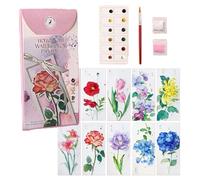 Juego de Marcapáginas Acuarela - 10 Piezas Portapáginas Estéticas, Accesorios De Lectura Decorativos Para Estudiantes, Maestros, Mujeres Y Marcapáginas De Papel Elegantes Para La Escuela,