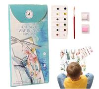 Juego de marcapáginas para lectura, 10 marcadores de pintura de acuarela, kit de suministros, accesorios estéticos para mujeres, estudiantes, niños, profesores, lectores escolares, decoración de