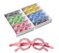 Juego de marco de lente de prueba, material ABS, 52 mm a 70 mm, varios colores