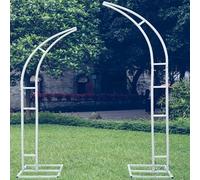 Juego de marcos de arco de boda curvados de metal, soporte versátil para celebraciones en interiores y exteriores, perfecto para ceremonias, fiestas y decoraciones florales