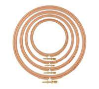 Juego de marcos de madera para bordar, 4 piezas ajustables, material resistente, diseño de fácil agarre, pequeño aro de costura para mujeres, manualidades, manualidades, manualidades, manualidades