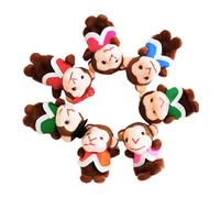 Juego De Marionetas De Dedo - 7 Piezas De Juguetes De Peluche De Mono | Marionetas De Mano para Dedos, Juguetes para Contar Historias | Juego De rol Educativo para Niños Mariiionetas De Animale